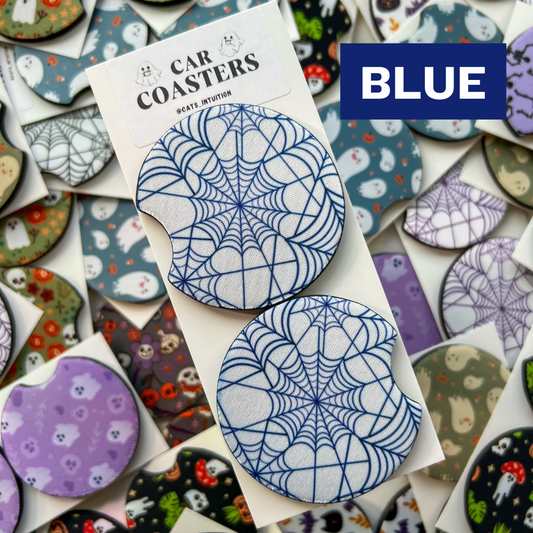 Spiderwebs - Car Coasters