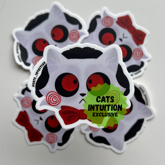 Horror Kitties - Billy the Puppet (Sticker)