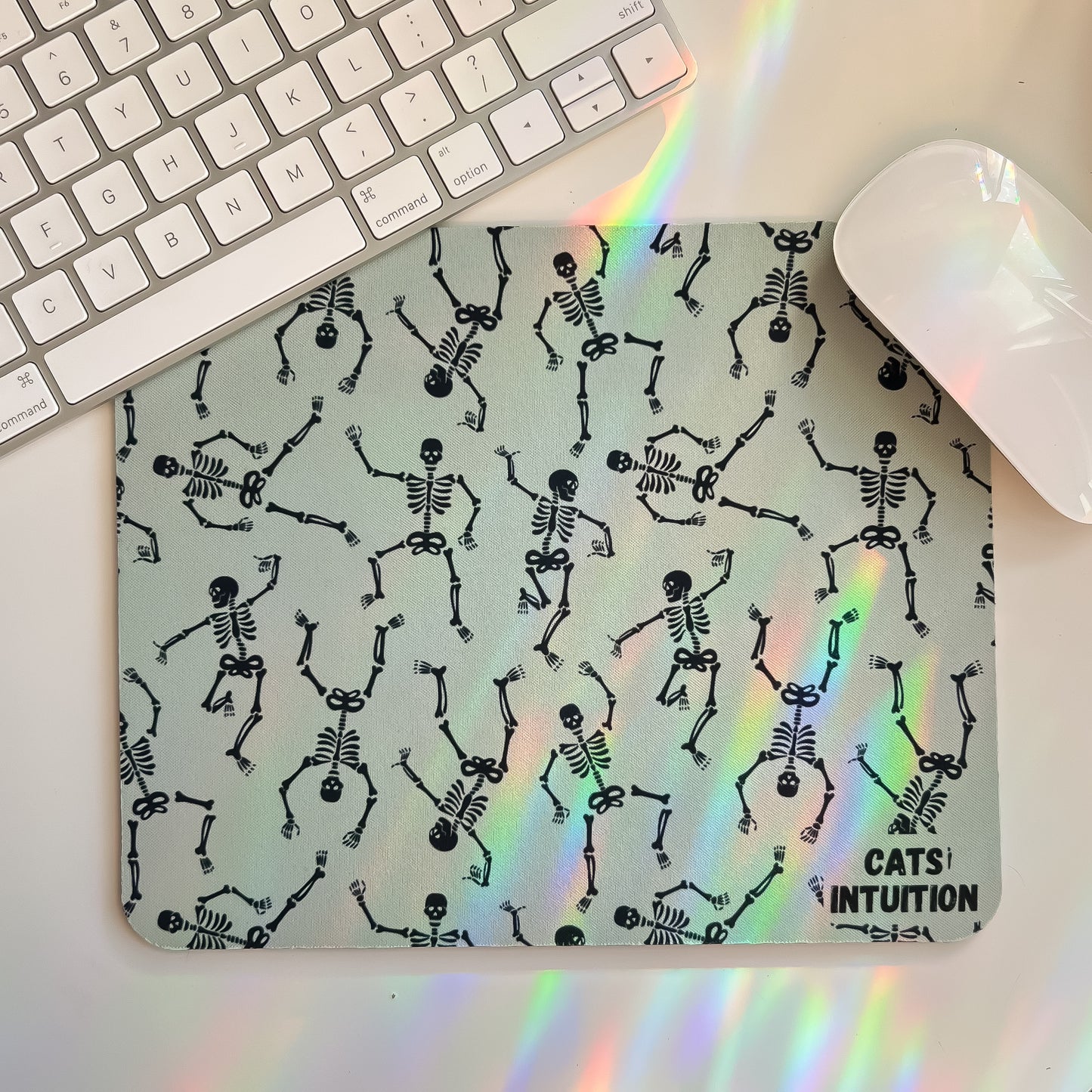 Dancing Skeletons (green) - Mouse Pad