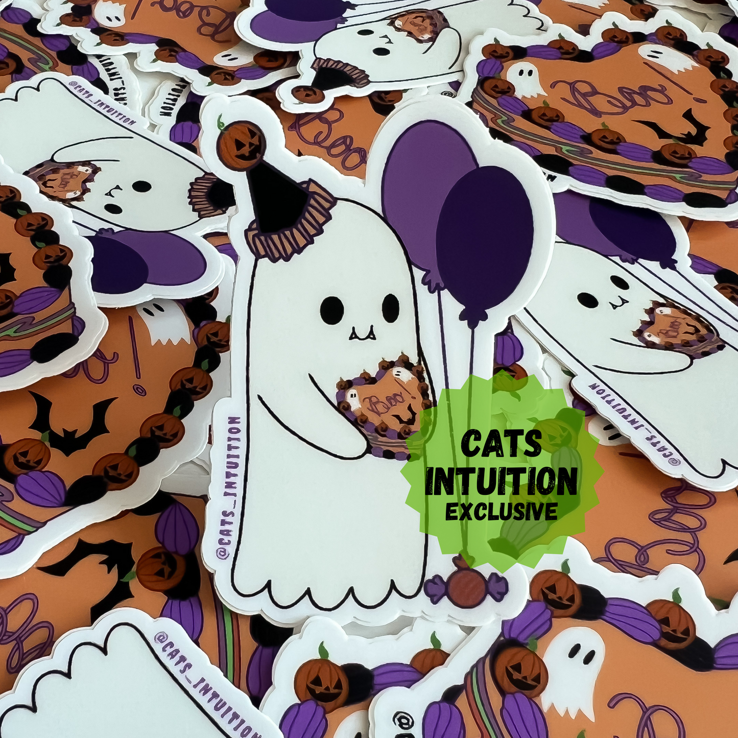 Boo! Halloween Ghost - Sticker