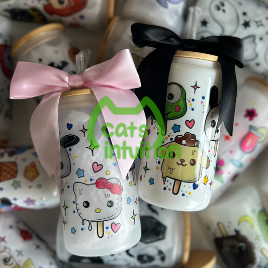 Kitty and Friends - Glass Cup