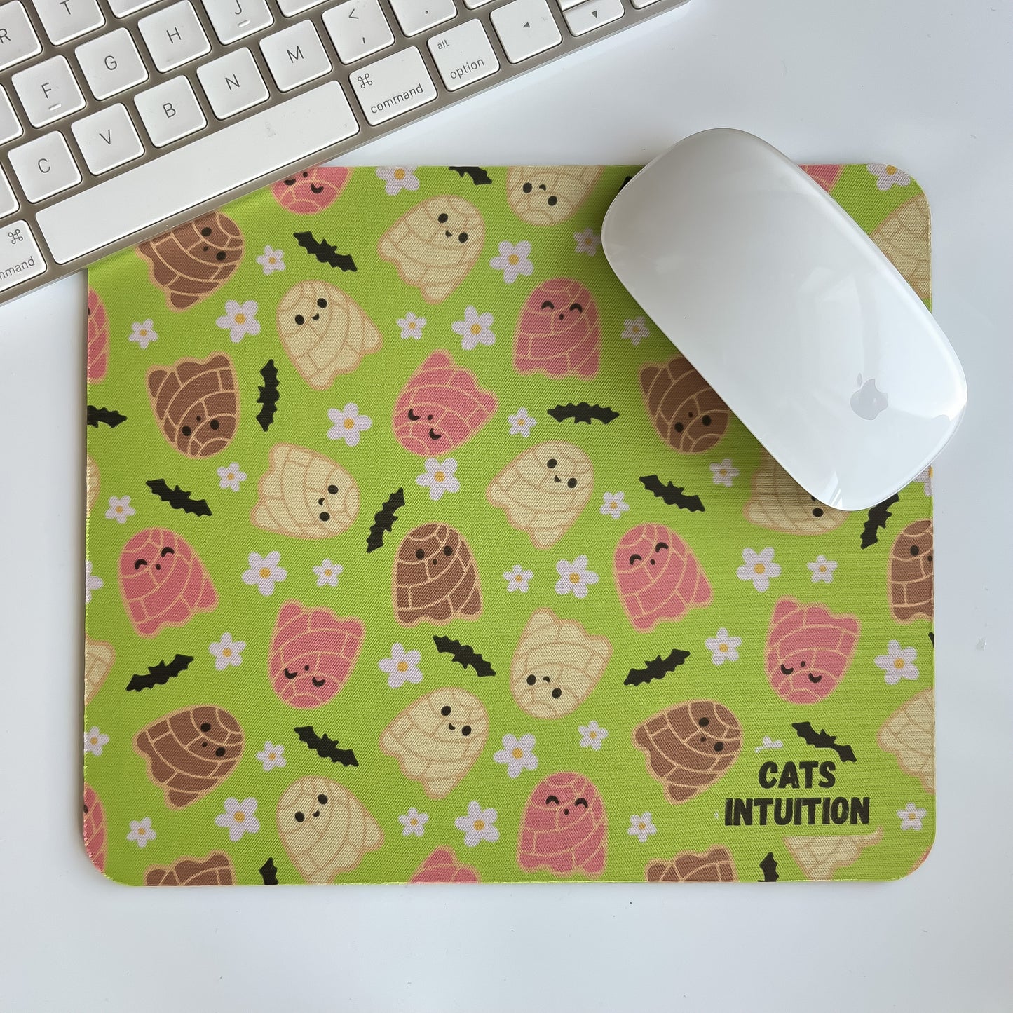 Concha Ghosts (Green) - Mouse Pad