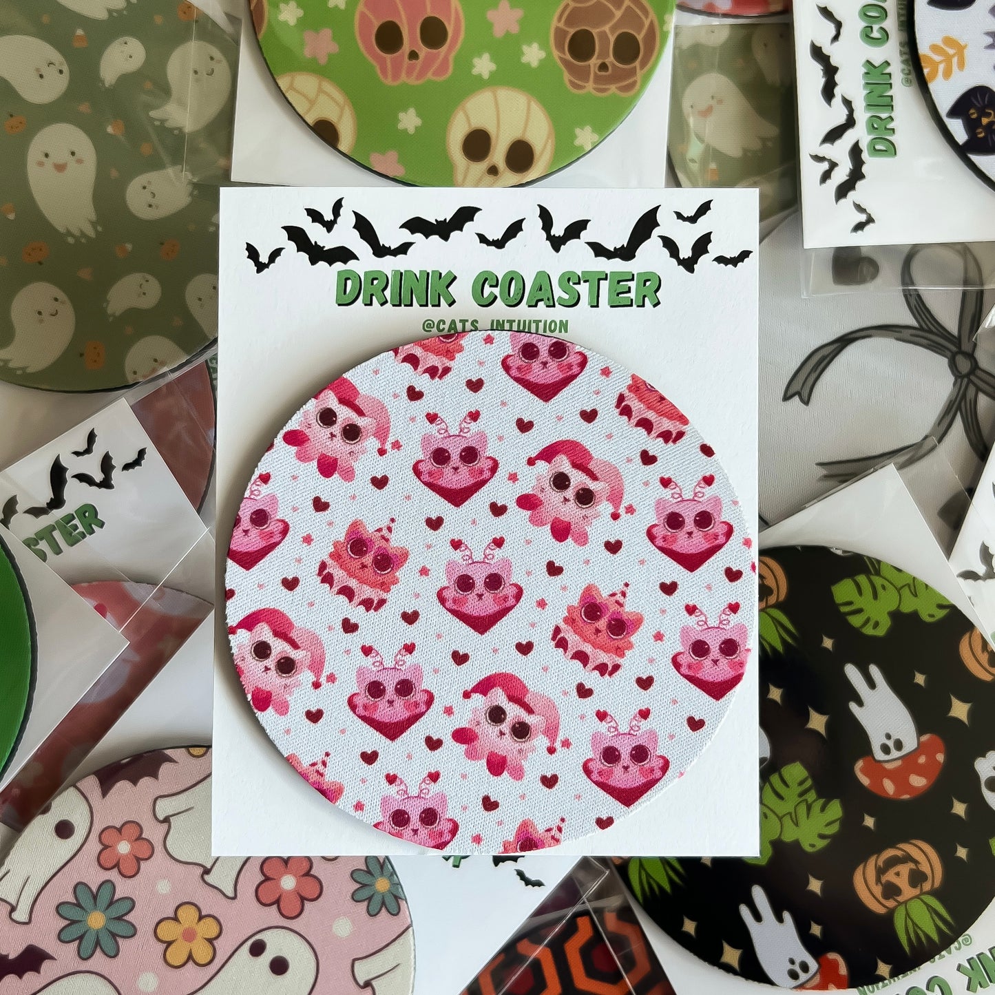 Lovecore Kitties - Drink Coaster