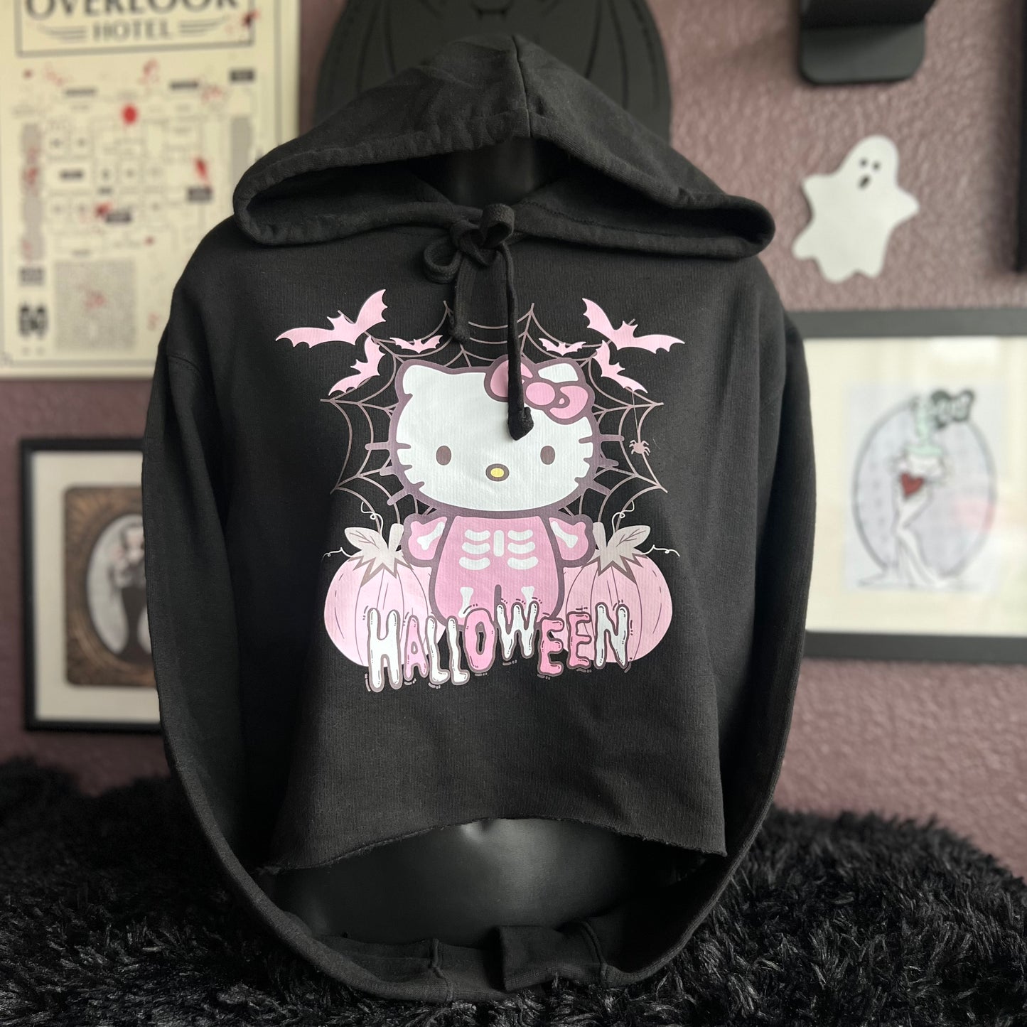 Hello Halloween - Pink Web Kitty