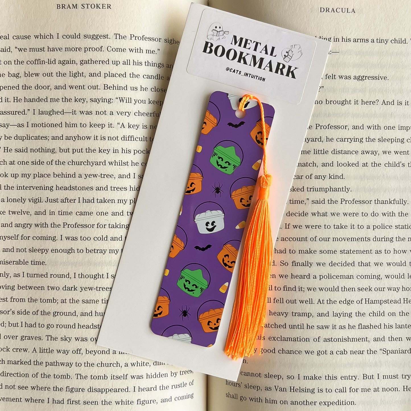 Boo Buckets (Purple) - Metal Bookmark