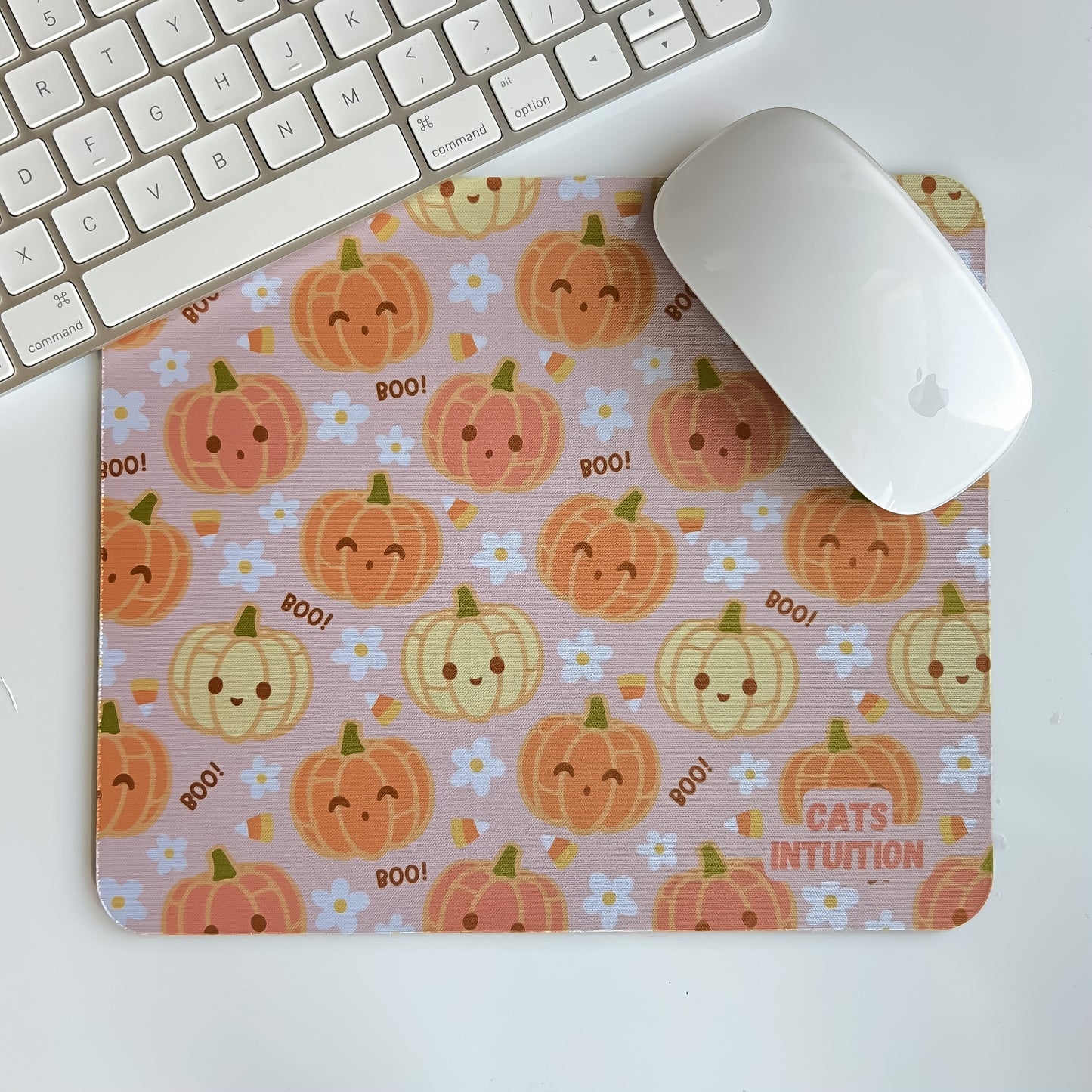 Pumpkin Conchas (Pink) - Mouse Pad