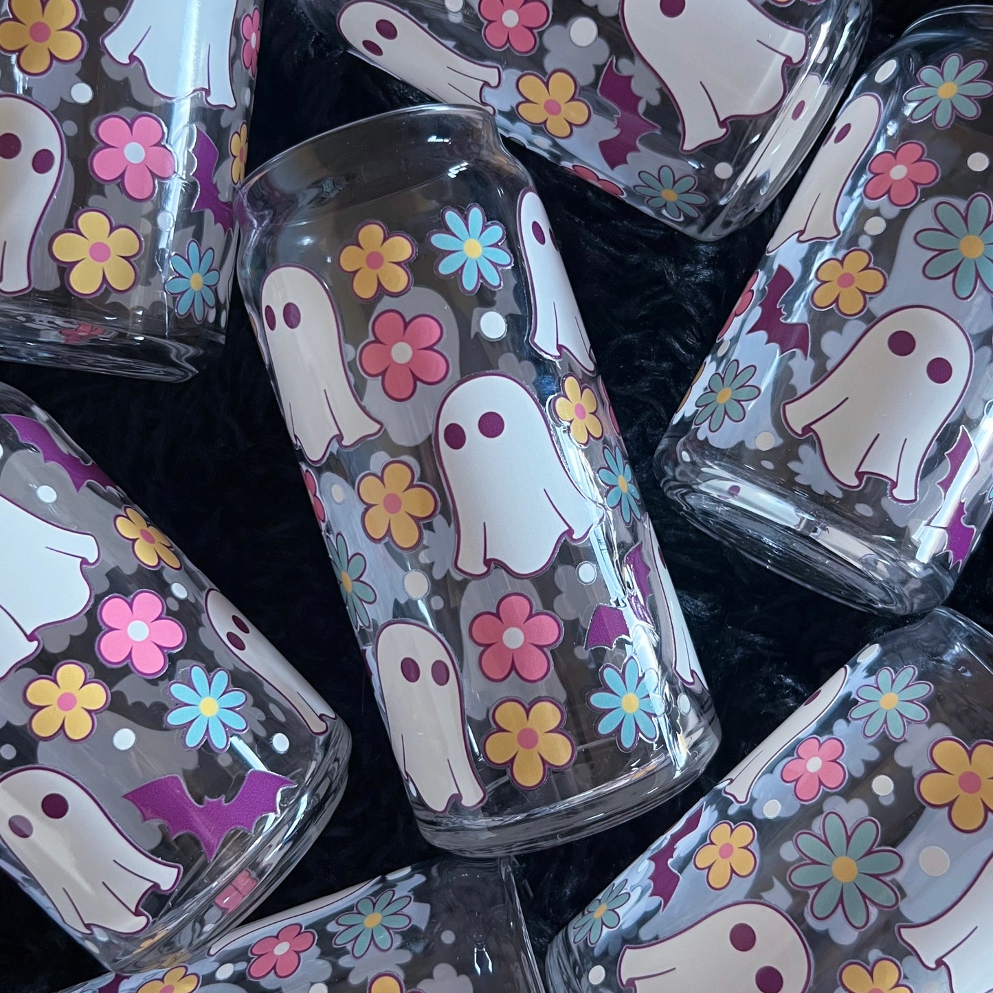 Ghosts, daisies, and purple bats