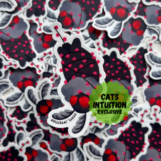 Mothman Caught in Love Lights - Sticker