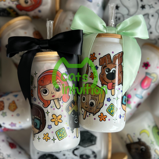 Scooby Popsicles - Glass Cup