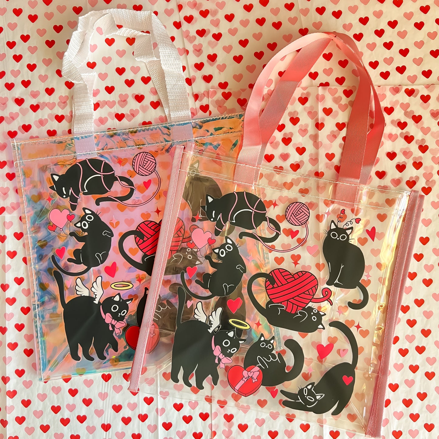 Valentine Cats - Tote Bag