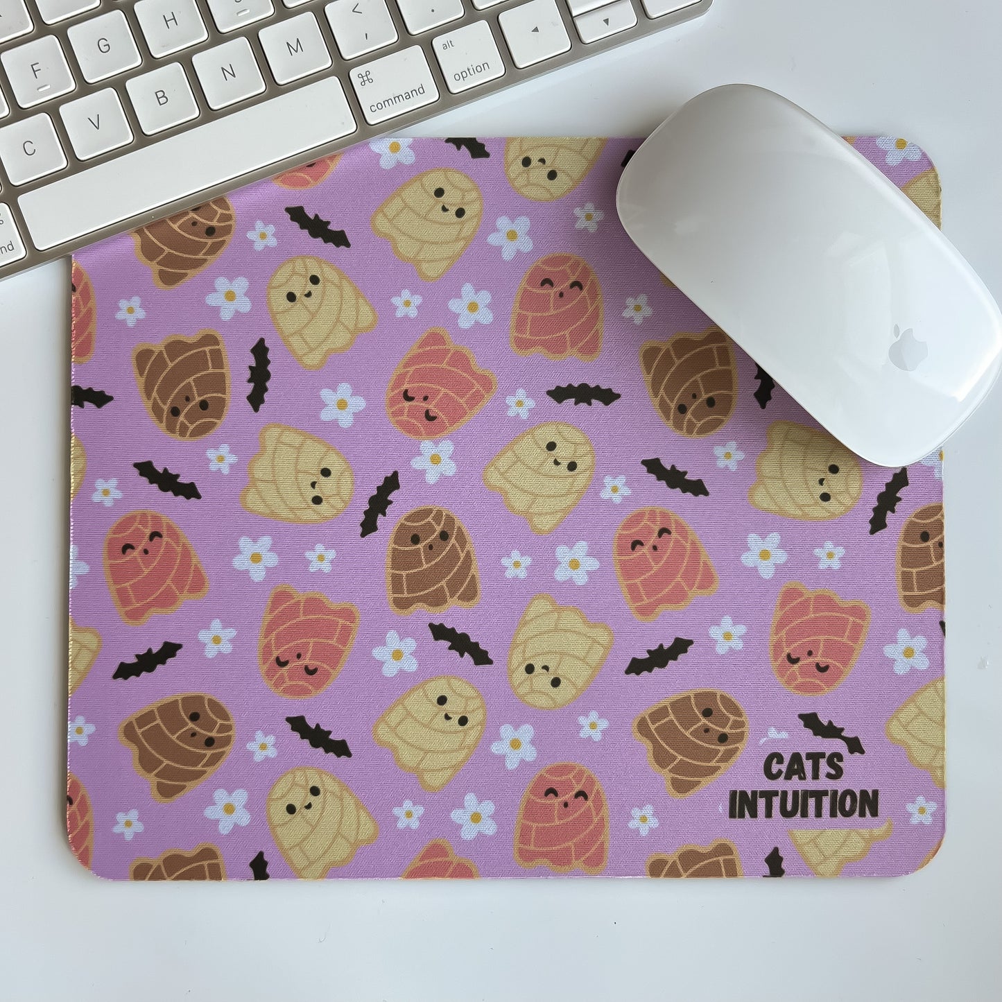 Concha Ghosts (Pink) - Mouse Pad