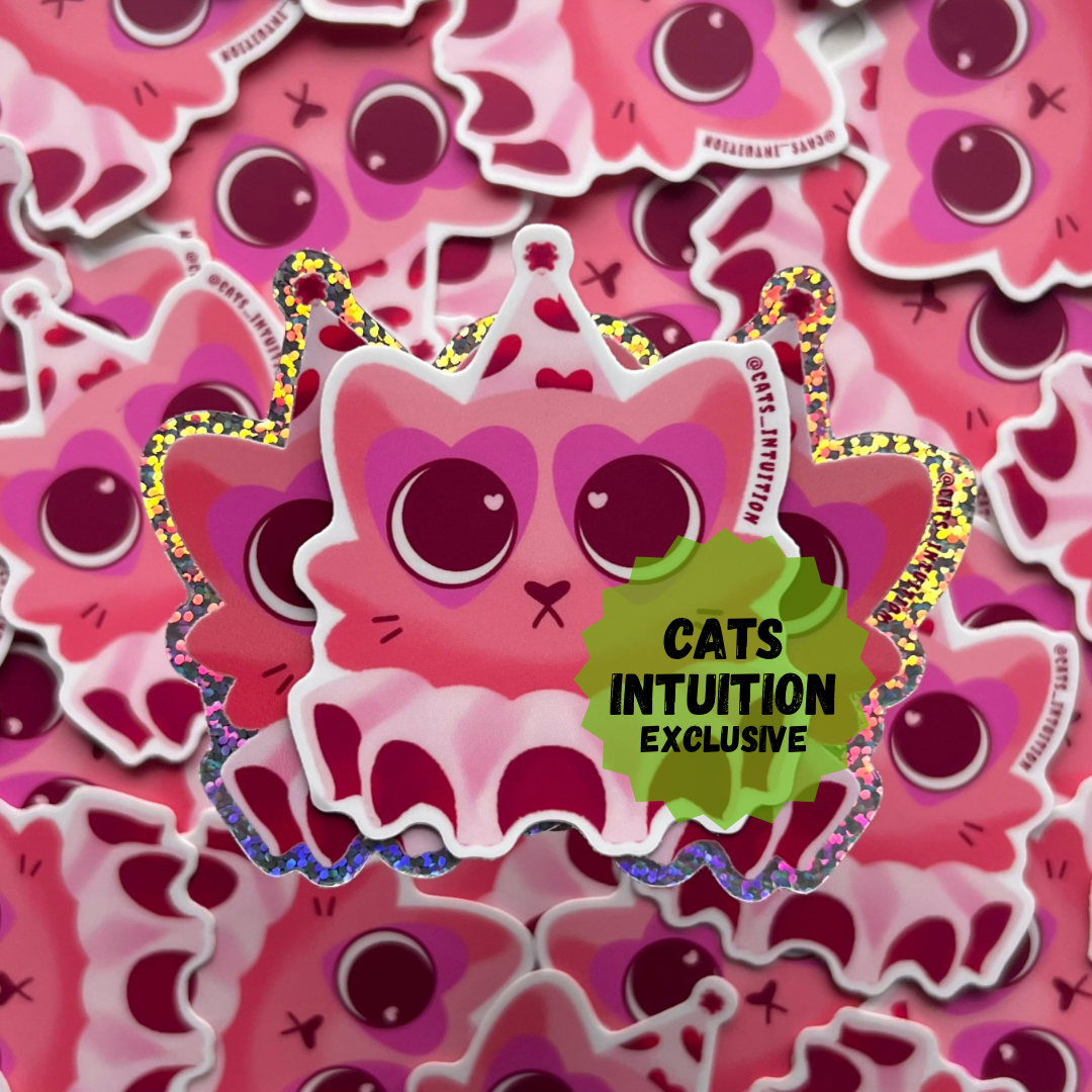 Party Hat Lovecore Kitty - Sticker