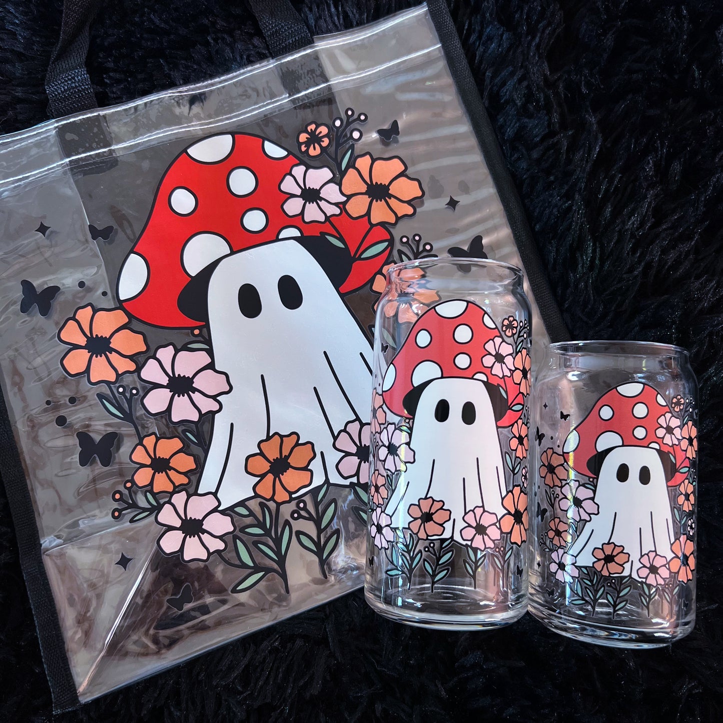 Floral Ghoul - Mushroom Ghost with flowers