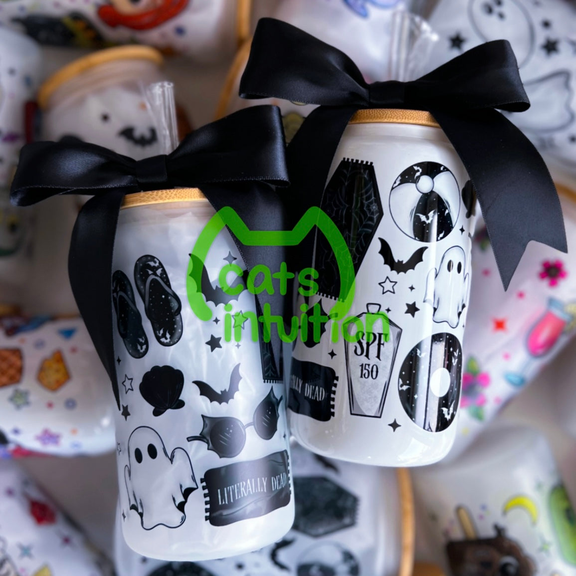 Goth Girl Summer- Glass Cup