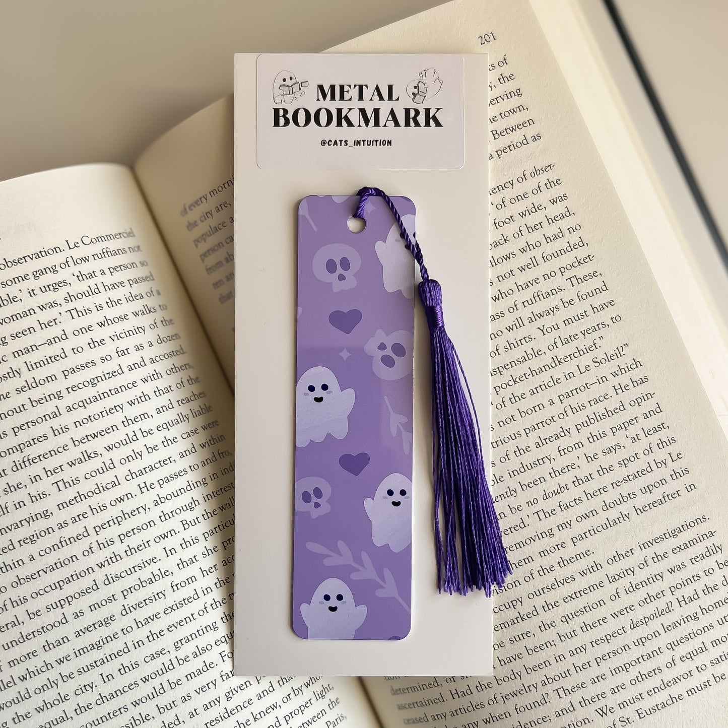 Cute Love Ghosts - Metal Bookmark