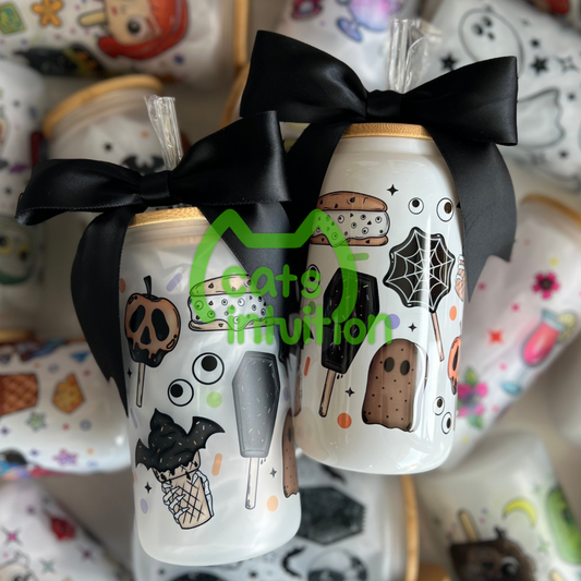 Dark and Spooky Ice Cream - Glass Cup