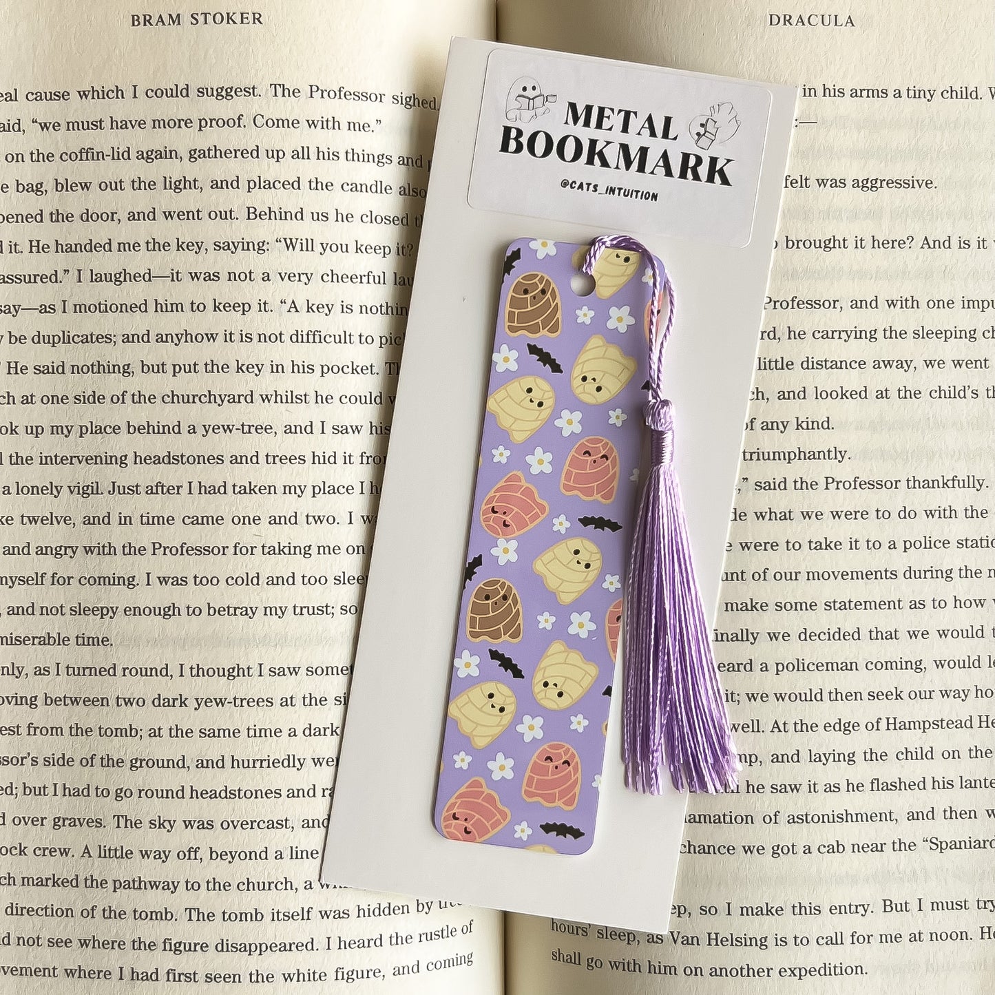 Concha Ghosts (Purple) - Metal Bookmark
