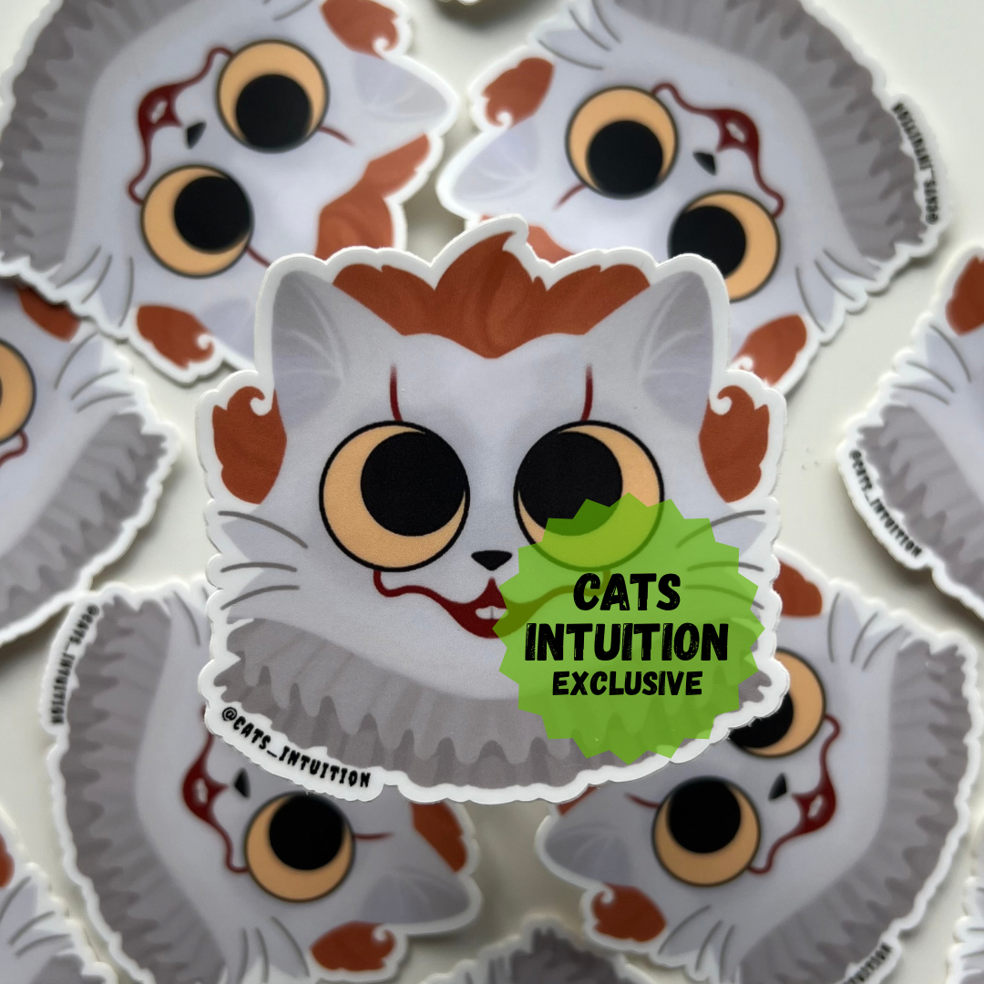 Horror Kitties - Pennywise (Sticker)