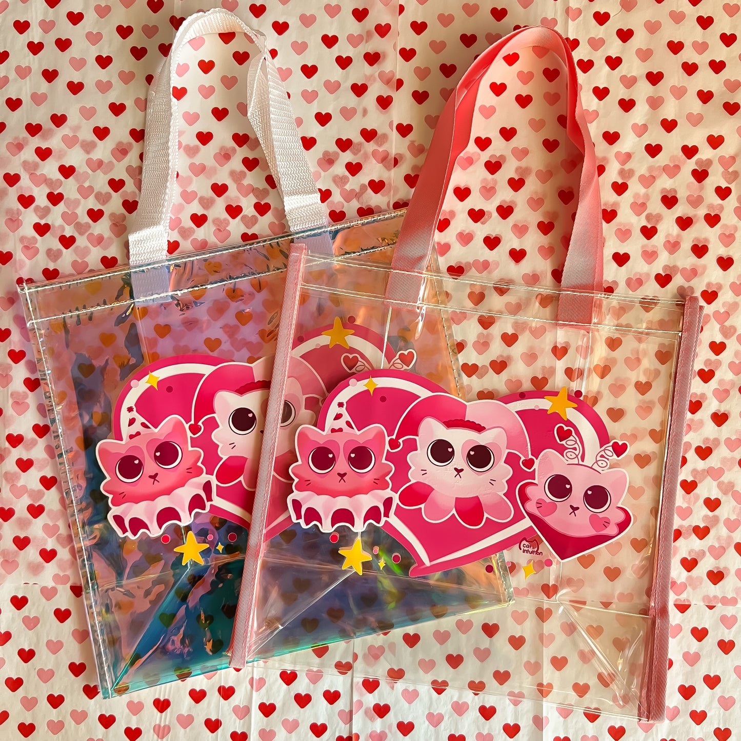 Pink Clown Kitties - Tote Bag