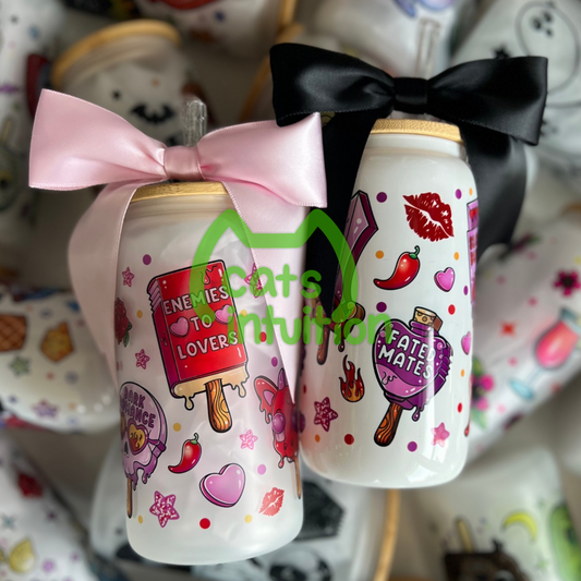 Bookish Popsicles - Glass Cup