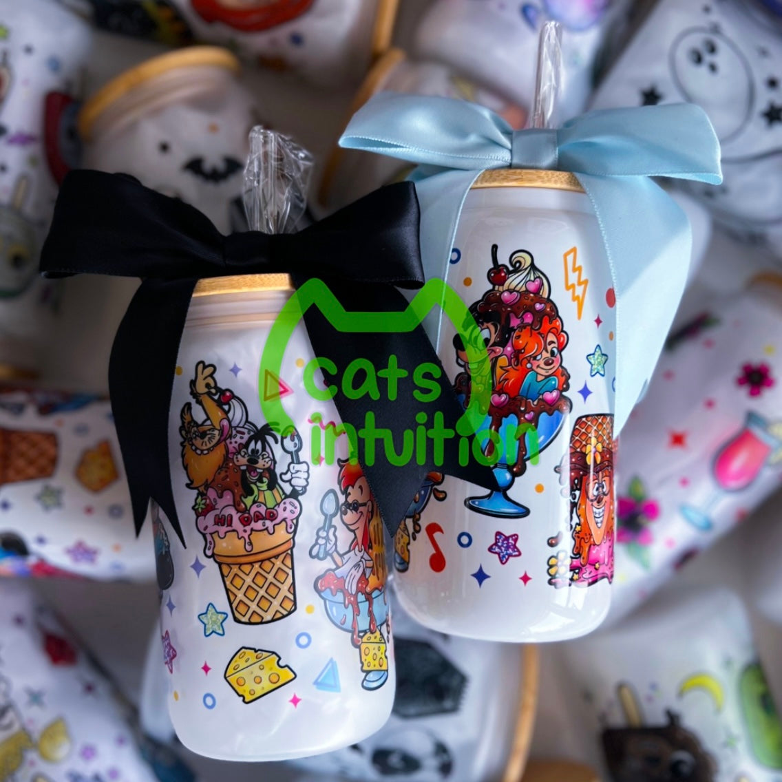 Goof Movie Ice Cream - Glass Cup