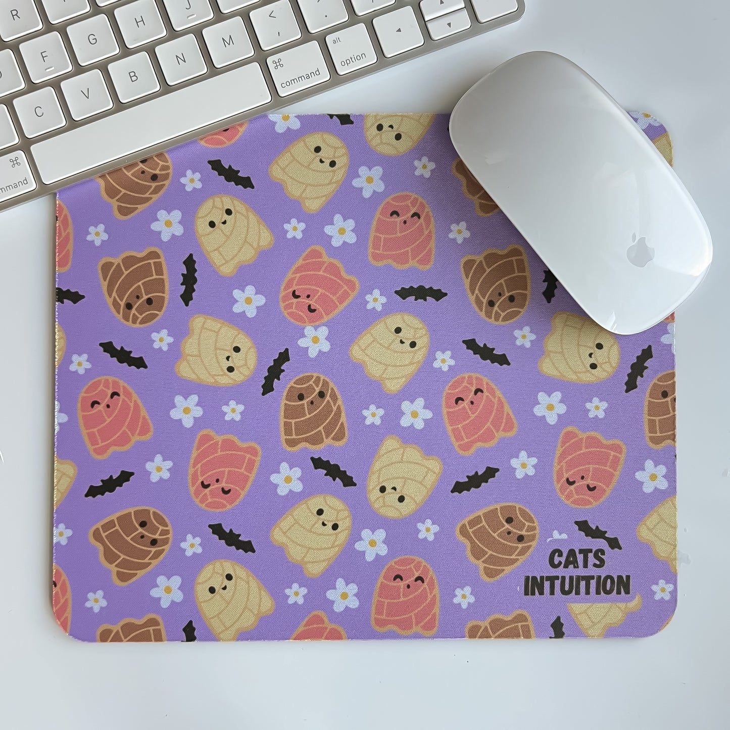Concha Ghosts (Purple) - Mouse Pad