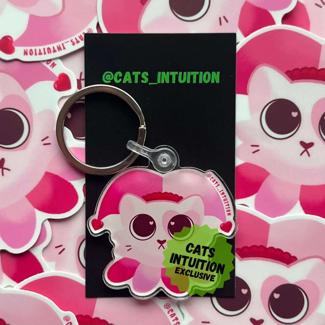Jester Lovecore Kitty- Acrylic Keychain