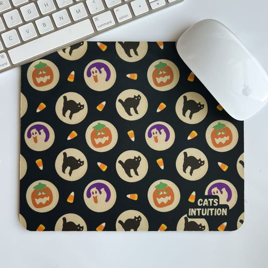 Halloween Cookies (Black) - Mouse Pad