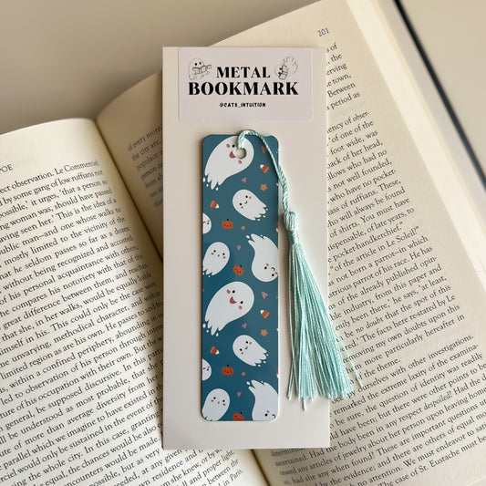 Cute Spring Ghosts - Metal Bookmark