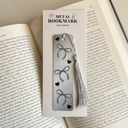 Cute Coquette Bows - Metal Bookmark