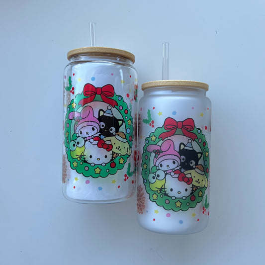 HK and Friends Sublimation Glass (Includes lid and straw)