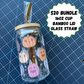 Pastel Pumpkins - 16oz Cup with Orange Glass Straw and Bamboo Lid ($20 Bundle)