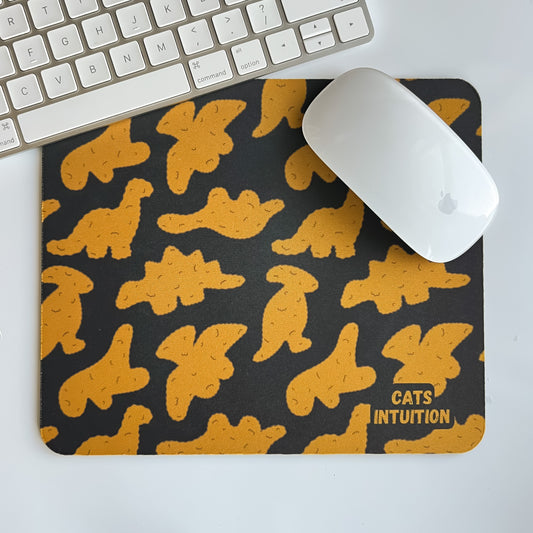 Dino Nuggies (Black) - Mouse Pad