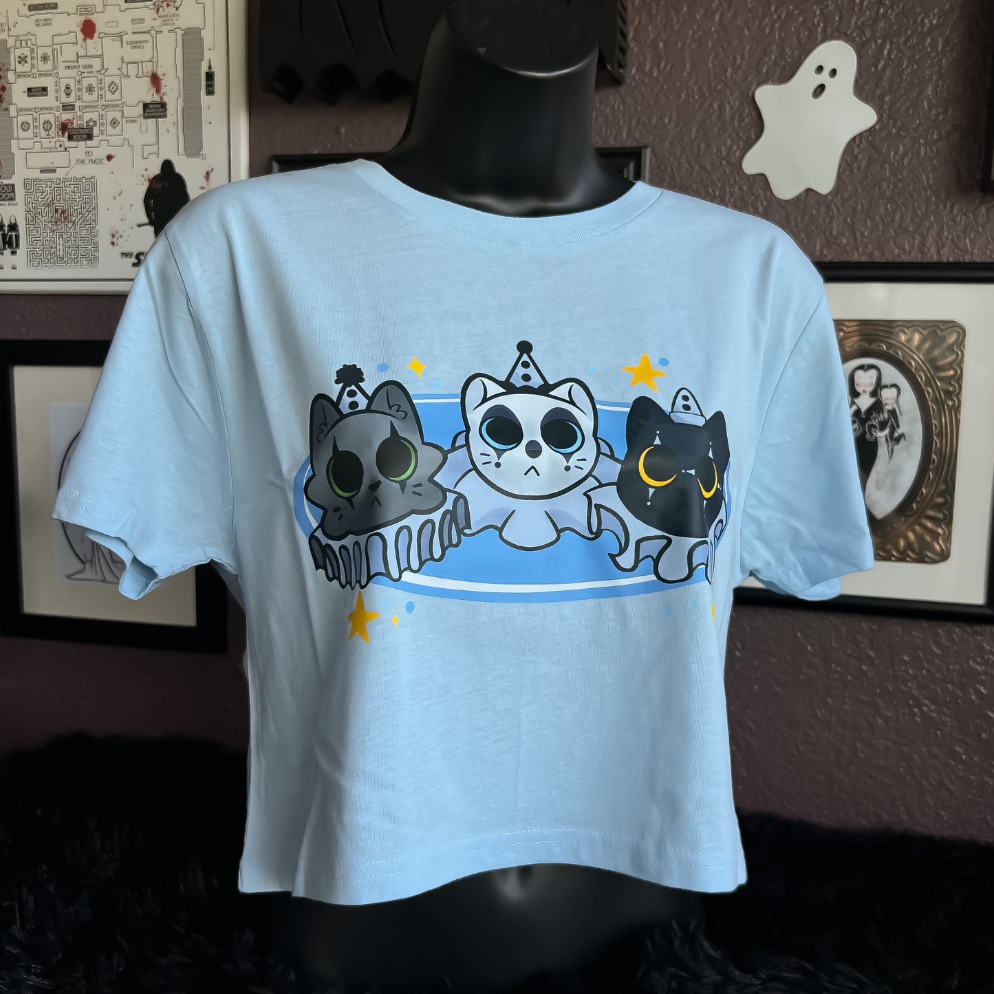 Blue Clown Kitties T-Shirt