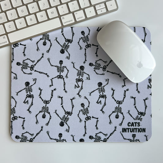 Dancing Skeletons (White) - Mouse Pad