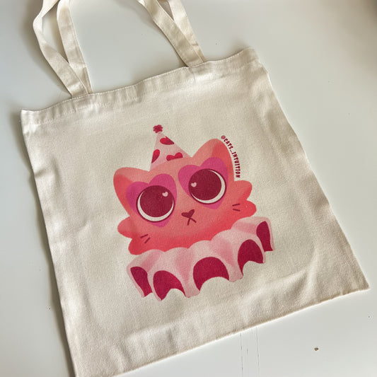 Lovecore Kitty (party hat) - Canvas Tote