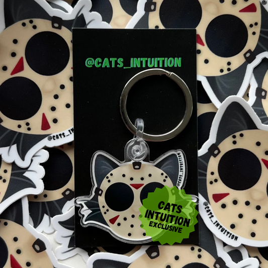 Jason the Horror Kitty - Acrylic Keychain