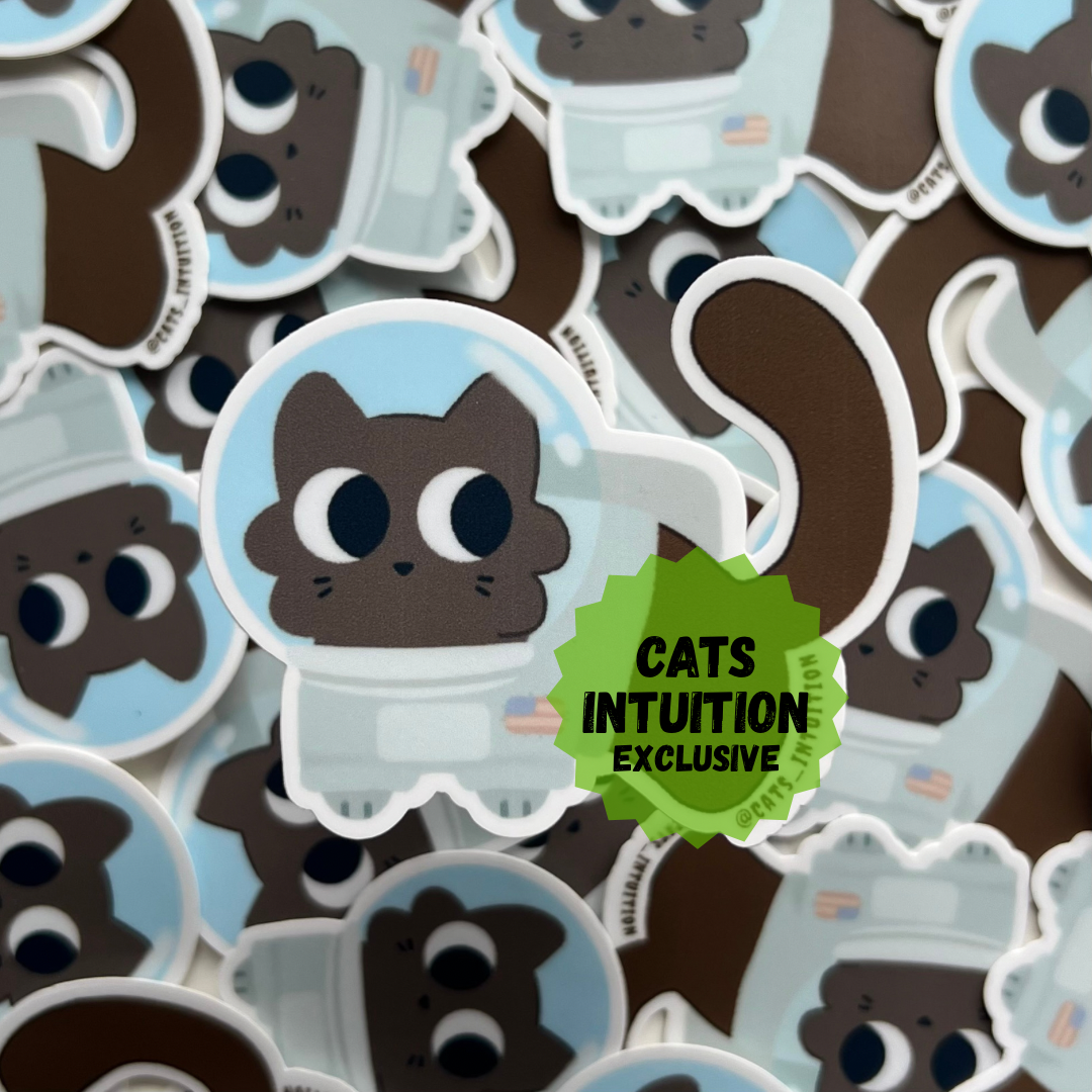 Astronaut Cat Costume Kitty - Sticker