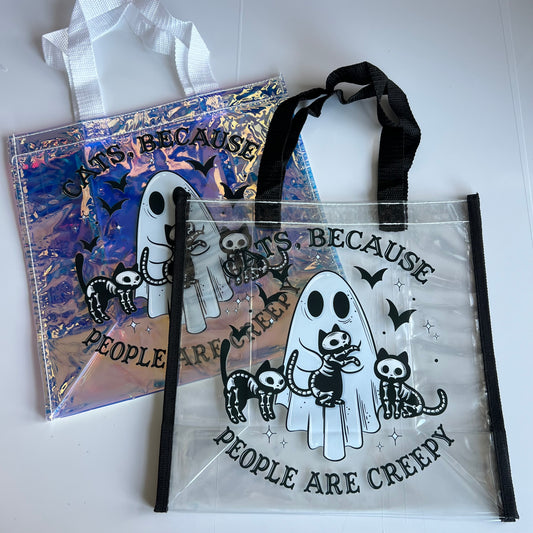 Cats > Creepy People - Tote Bag