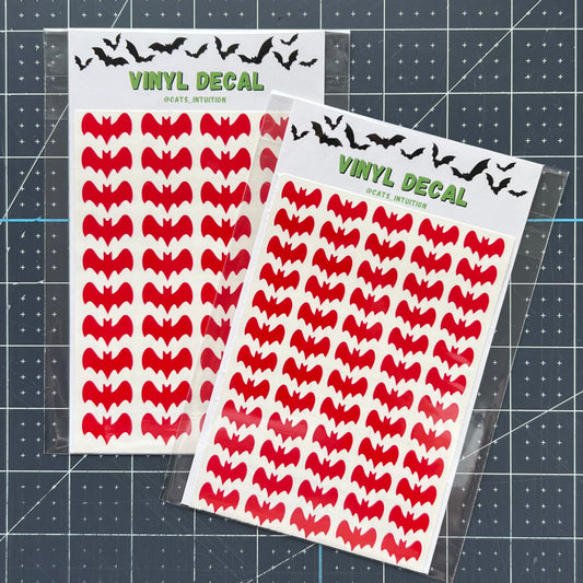Bats in Glossy Red -  Vinyl Decals