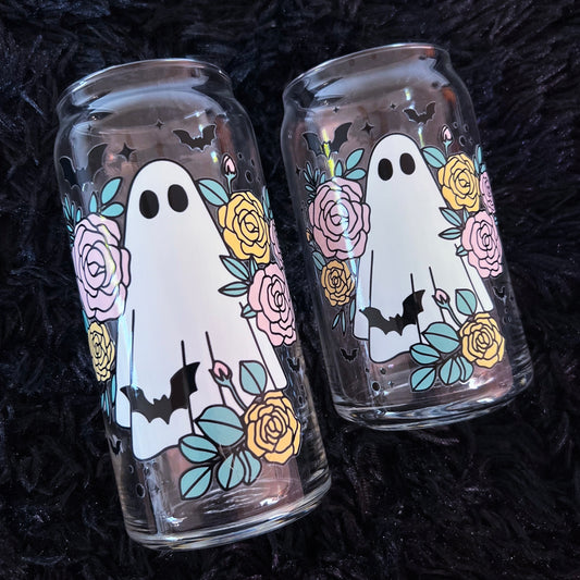Floral Ghoul - Ghost, flowers, and bats