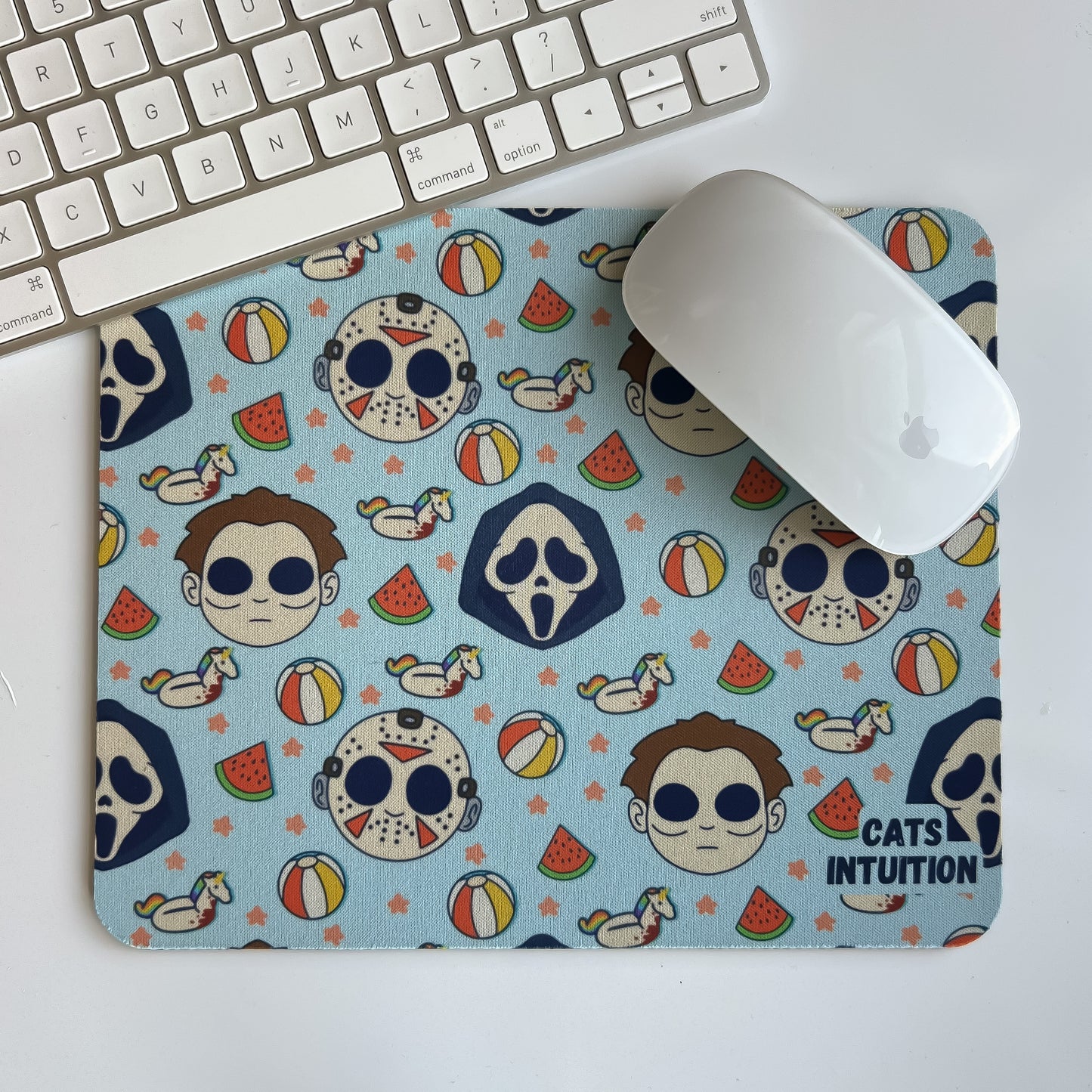 Summer Slashers (Blue) - Mouse Pad