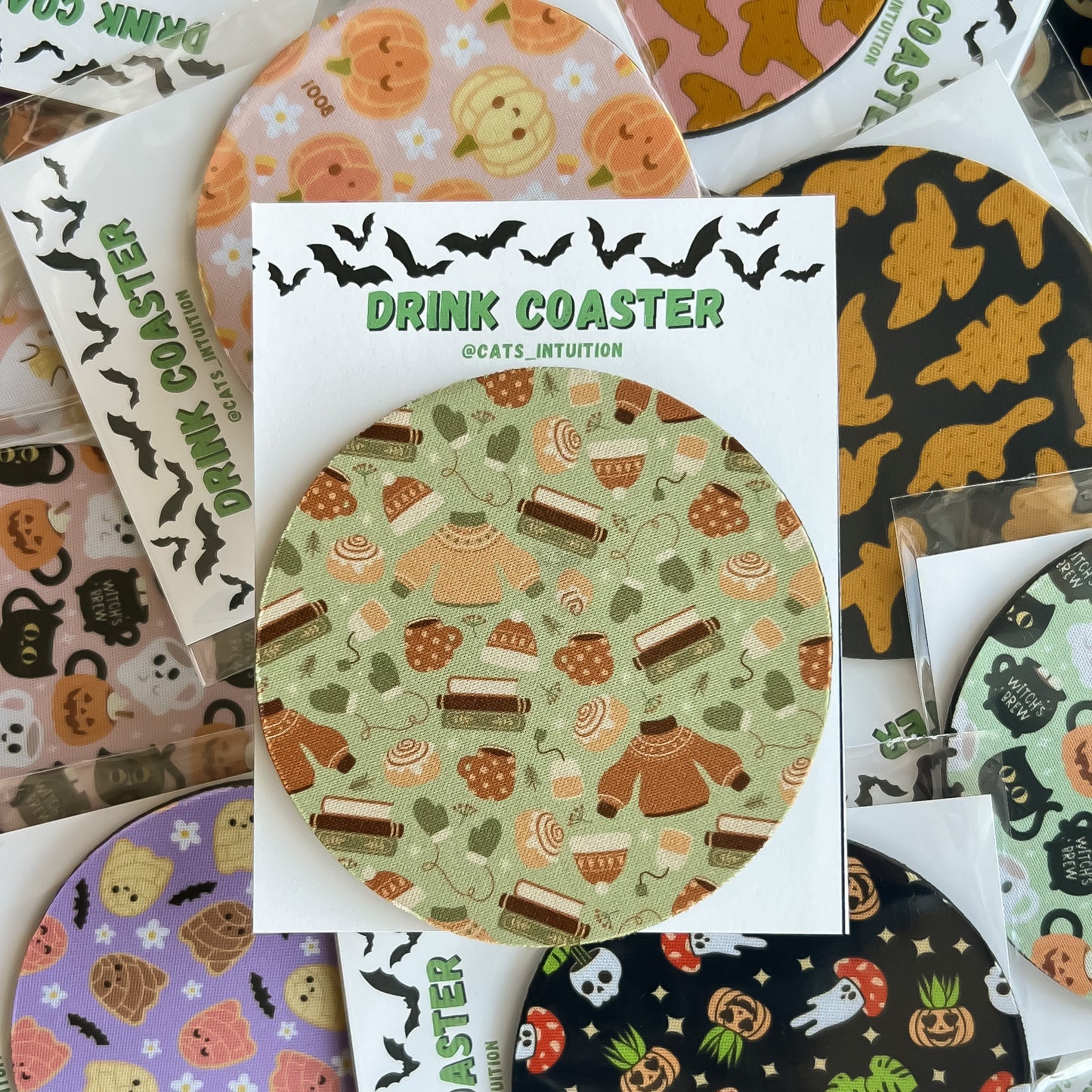 Sweater Weather (Green) - Drink Coaster