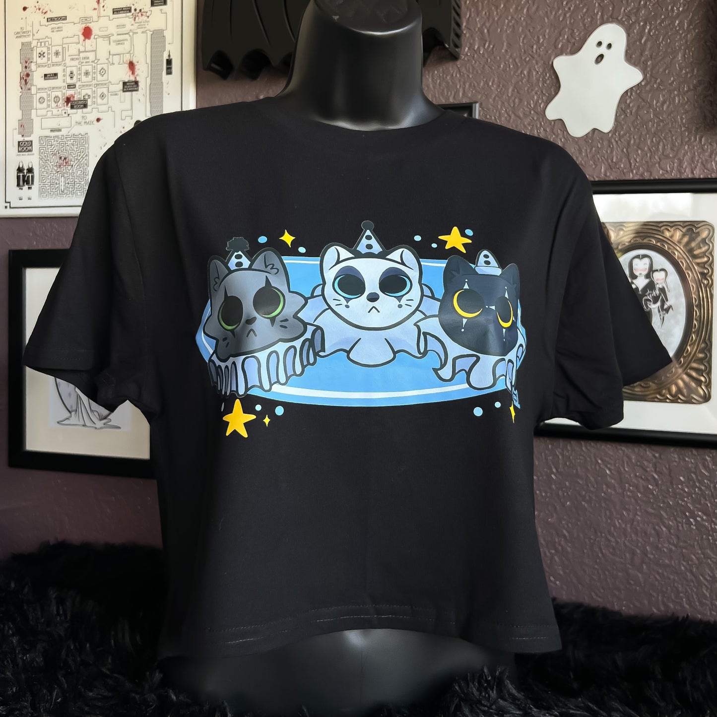 Blue Clown Kitties T-Shirt