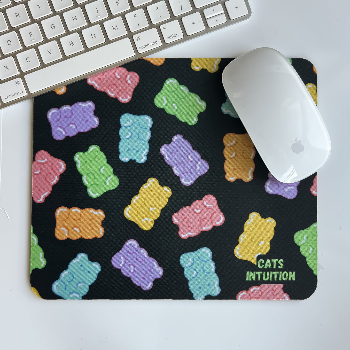 Gummy Bears (Black) - Mouse Pad