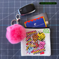Cereal Monsters – Coin/Card Pouch Keychain w/ Pink Pompom