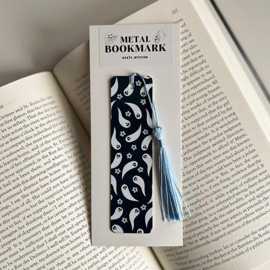 Ghosts and Flowers  - Metal Bookmark