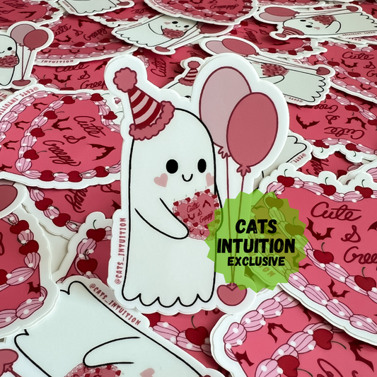 Cute and Creepy Ghost - Sticker