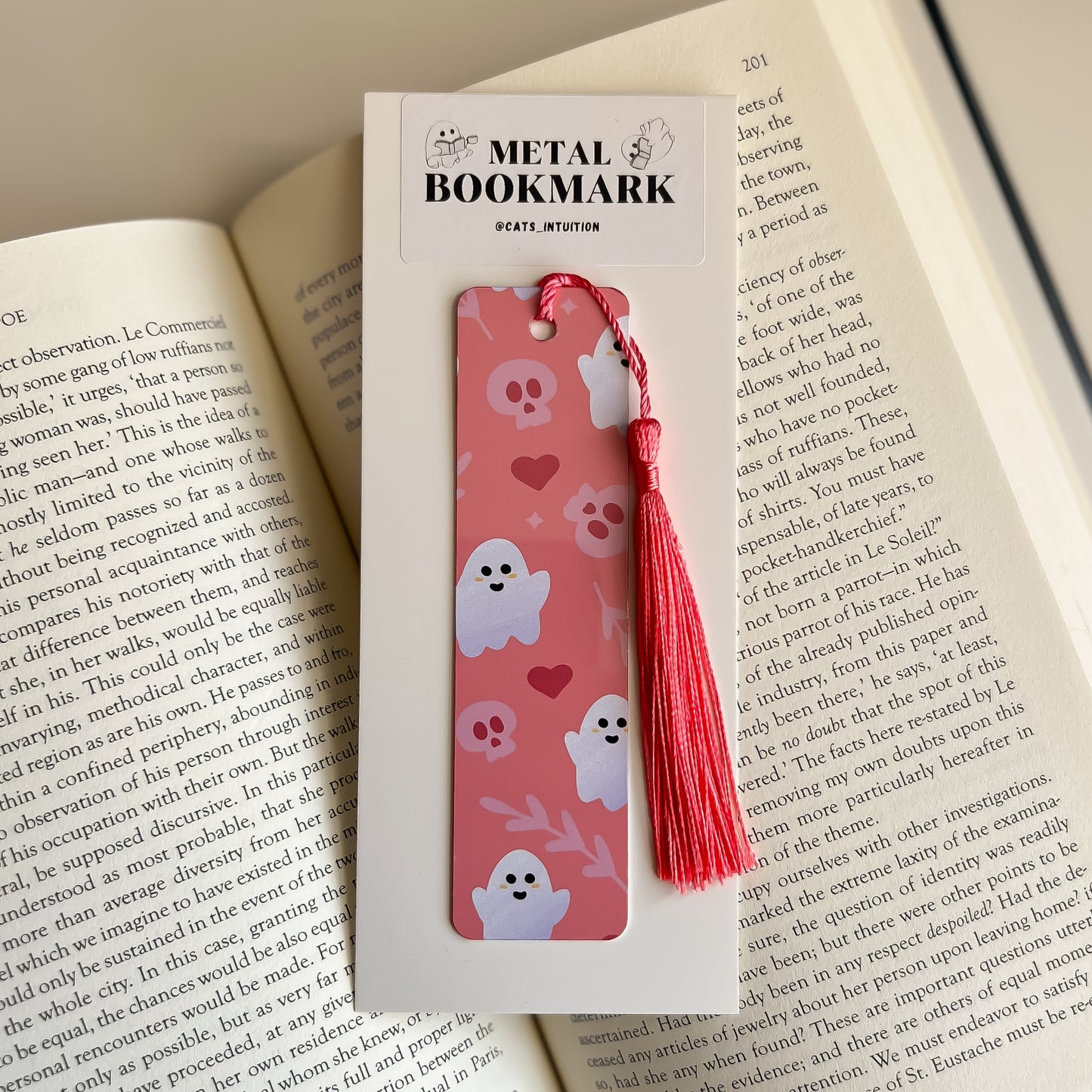 Cute Love Ghosts - Metal Bookmark