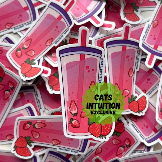Strawberry Pink Drink - Sticker